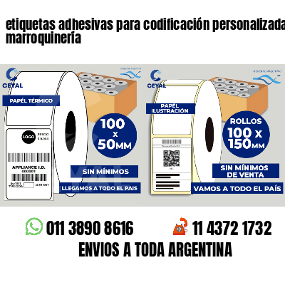 etiquetas adhesivas para codificación personalizada marroquinería