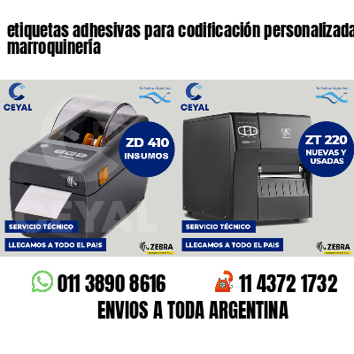 etiquetas adhesivas para codificación personalizada marroquinería