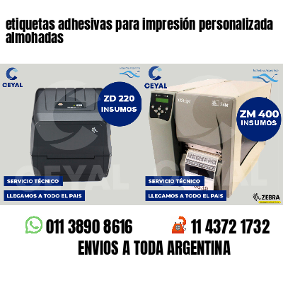 etiquetas adhesivas para impresión personalizada almohadas