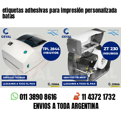 etiquetas adhesivas para impresión personalizada batas