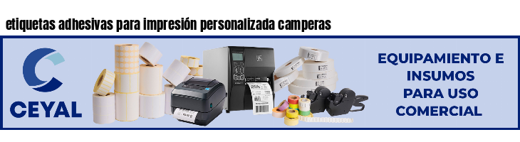 etiquetas adhesivas para impresión personalizada camperas
