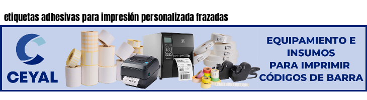 etiquetas adhesivas para impresión personalizada frazadas