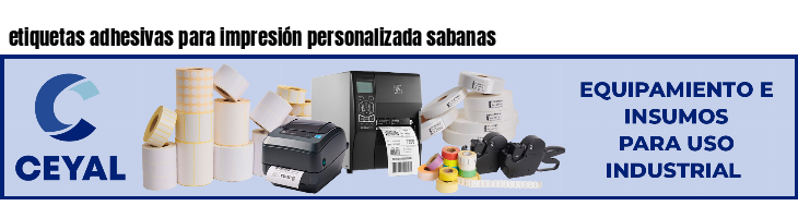 etiquetas adhesivas para impresión personalizada sabanas