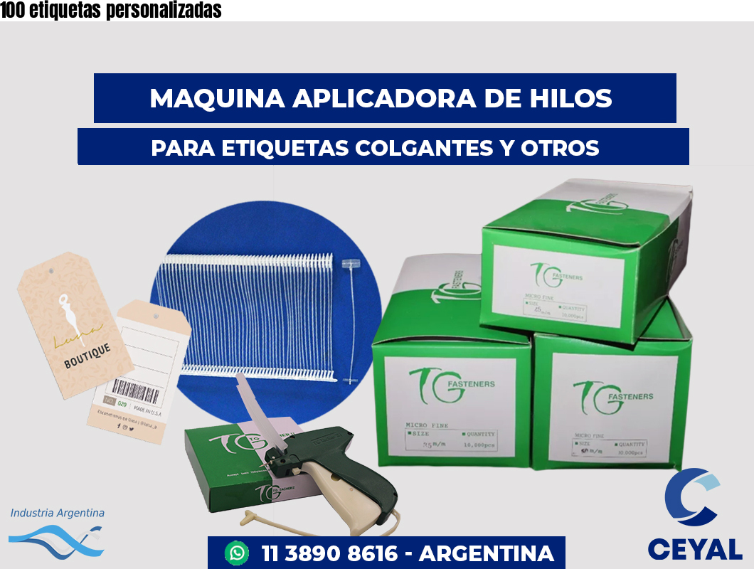 100 etiquetas personalizadas