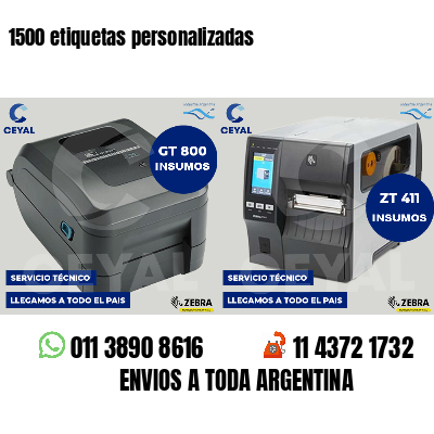1500 etiquetas personalizadas