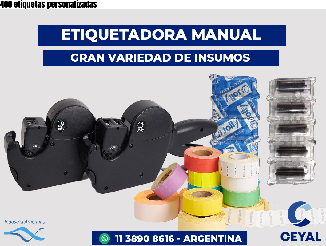 400 etiquetas personalizadas