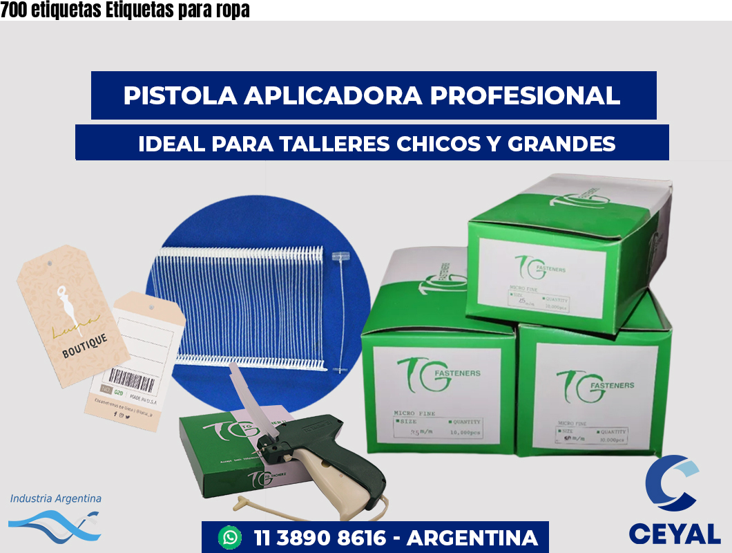 700 etiquetas Etiquetas para ropa