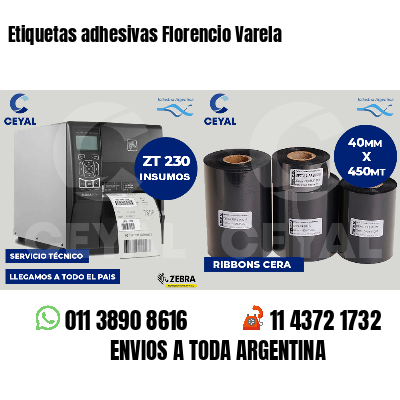 Etiquetas adhesivas Florencio Varela