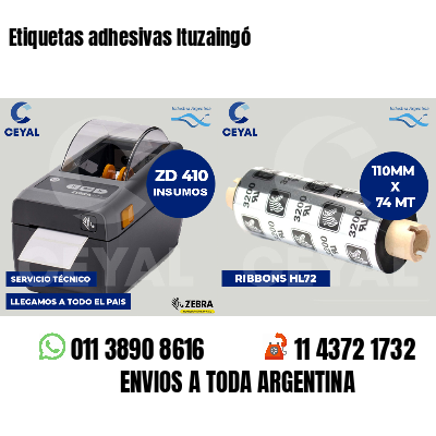 Etiquetas adhesivas Ituzaingó
