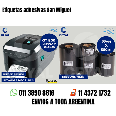 Etiquetas adhesivas San Miguel