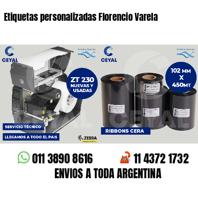 Etiquetas personalizadas Florencio Varela