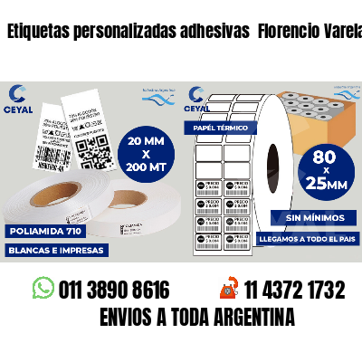 Etiquetas personalizadas adhesivas  Florencio Varela