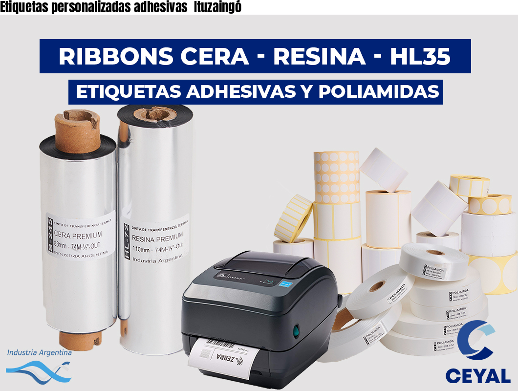 Etiquetas personalizadas adhesivas  Ituzaingó