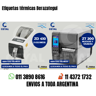 Etiquetas térmicas Berazategui