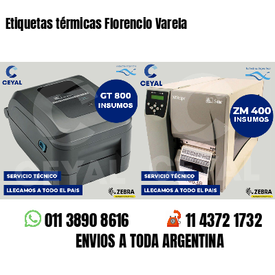 Etiquetas térmicas Florencio Varela