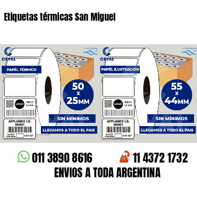 Etiquetas térmicas San Miguel