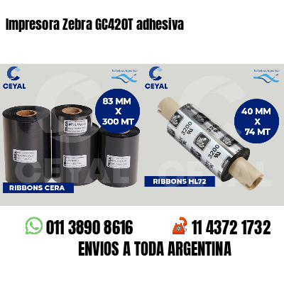 Impresora Zebra GC420T adhesiva