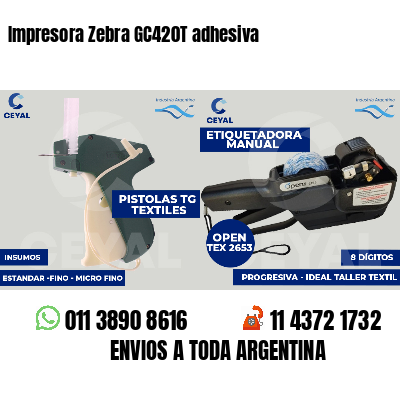 Impresora Zebra GC420T adhesiva