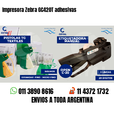 Impresora Zebra GC420T adhesivas