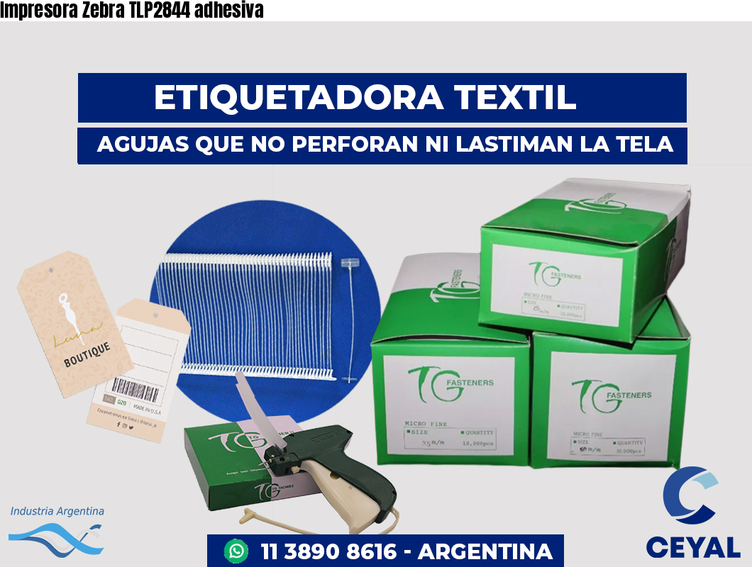 Impresora Zebra TLP2844 adhesiva
