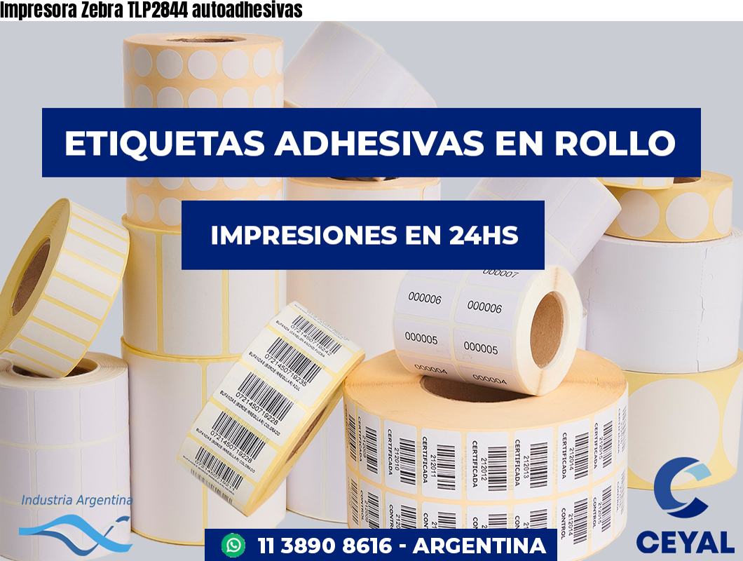 Impresora Zebra TLP2844 autoadhesivas