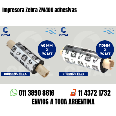 Impresora Zebra ZM400 adhesivas