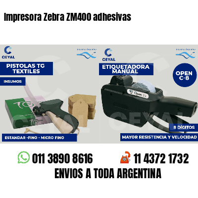 Impresora Zebra ZM400 adhesivas