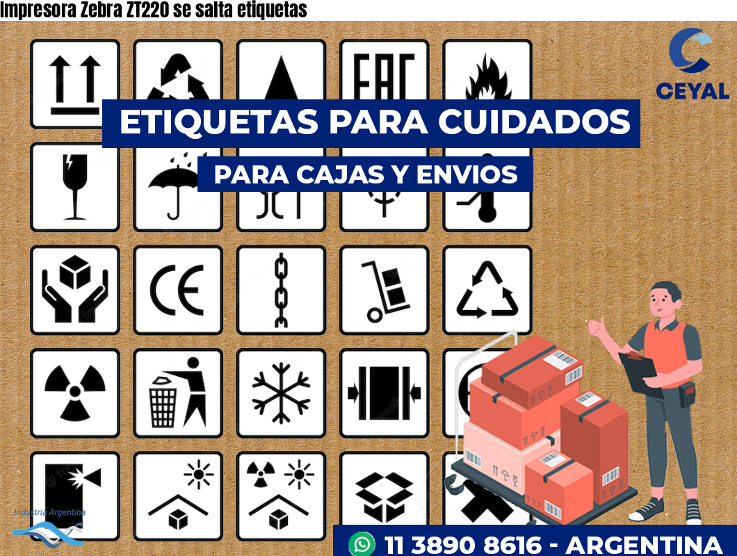Impresora Zebra ZT220 se salta etiquetas