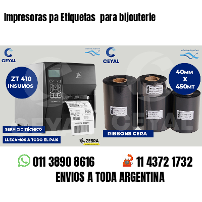Impresoras pa Etiquetas para bijouterie