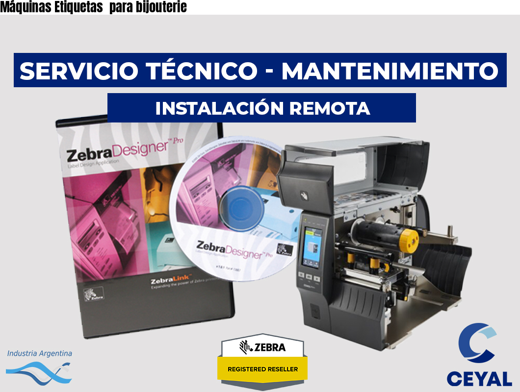 Máquinas Etiquetas para bijouterie