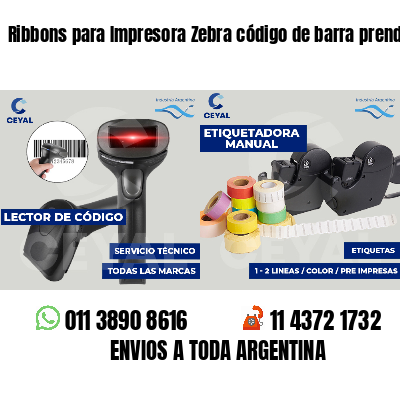 Ribbons para Impresora Zebra código de barra prendas