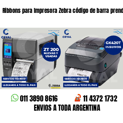 Ribbons para Impresora Zebra código de barra prendas