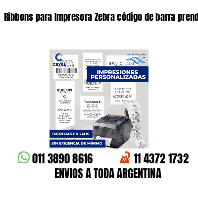 Ribbons para Impresora Zebra código de barra prendas