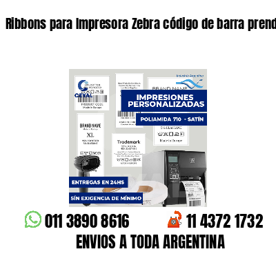 Ribbons para Impresora Zebra código de barra prendas