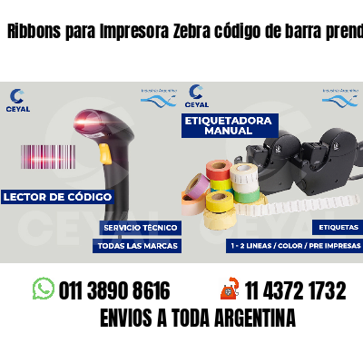 Ribbons para Impresora Zebra código de barra prendas