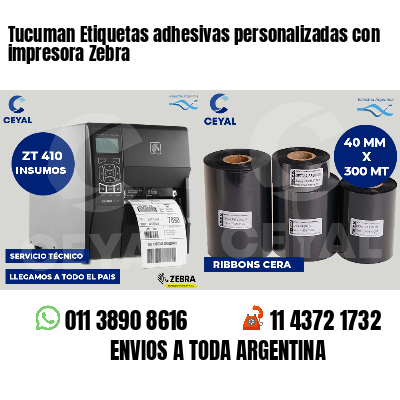 Tucuman Etiquetas adhesivas personalizadas con impresora Zebra