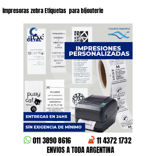 impresoras zebra Etiquetas para bijouterie