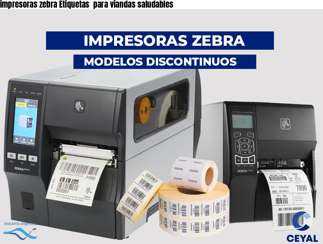 impresoras zebra Etiquetas para viandas saludables