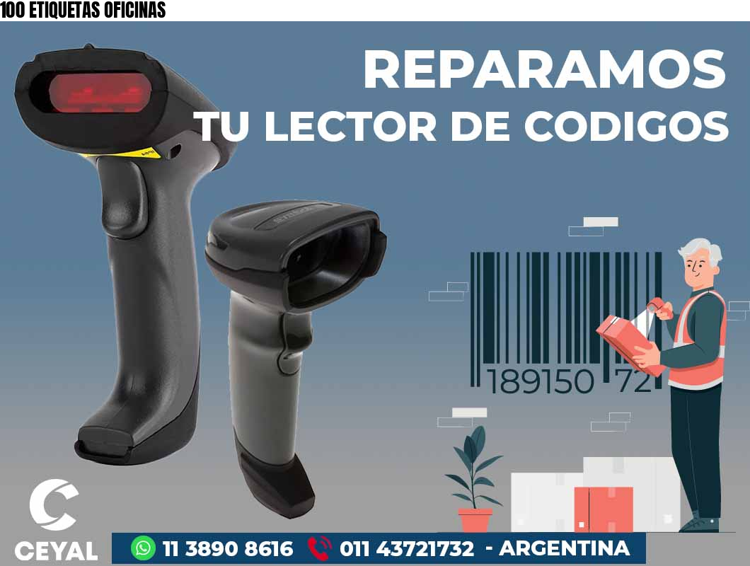 100 ETIQUETAS OFICINAS