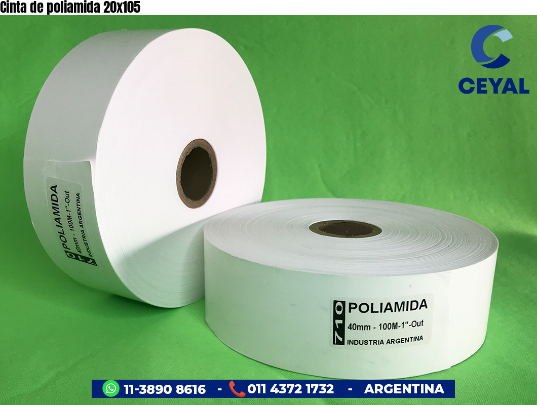 Cinta de poliamida 20x105