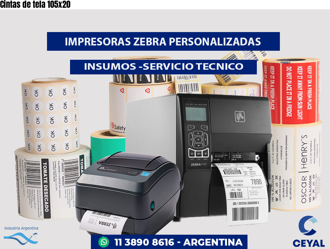 Cintas de tela 105x20