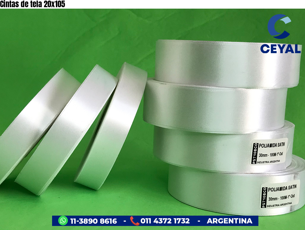 Cintas de tela 20x105
