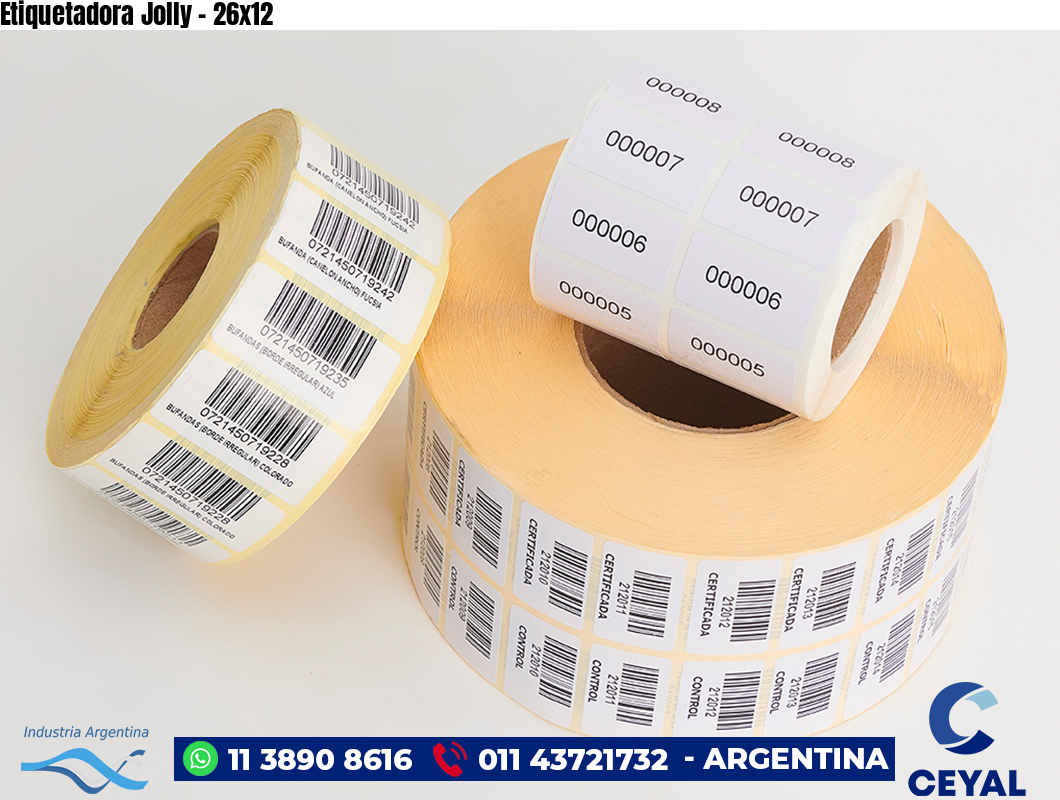 Etiquetadora Jolly - 26x12