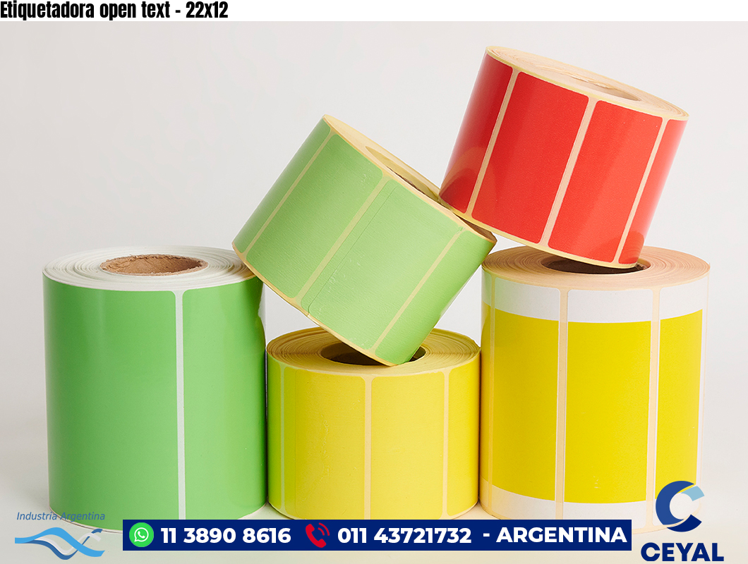Etiquetadora open text - 22x12