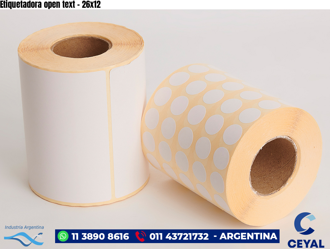 Etiquetadora open text - 26x12