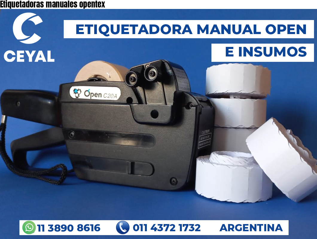 Etiquetadoras manuales opentex