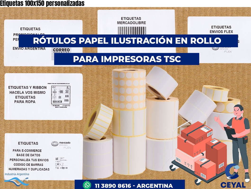 Etiquetas 100x150 personalizadas