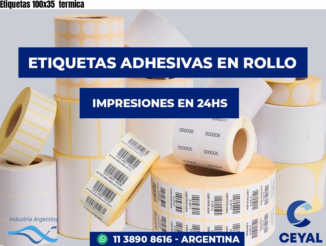 Etiquetas 100x35 termica