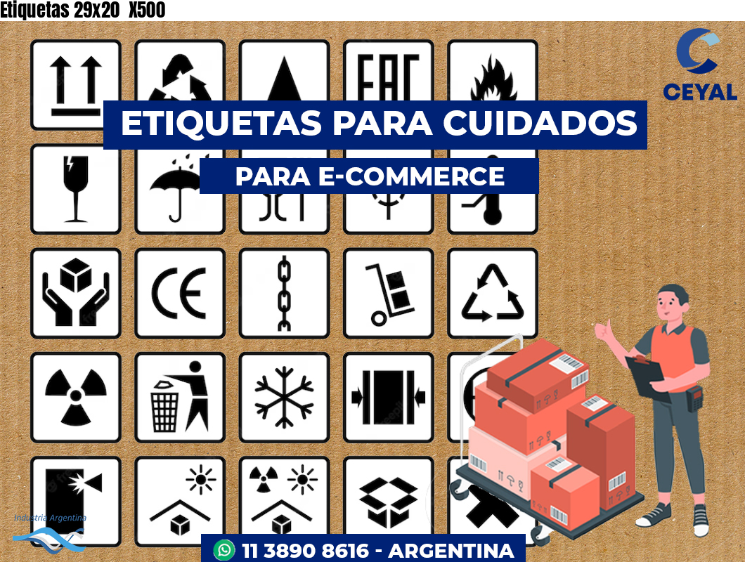 Etiquetas 29x20  X500