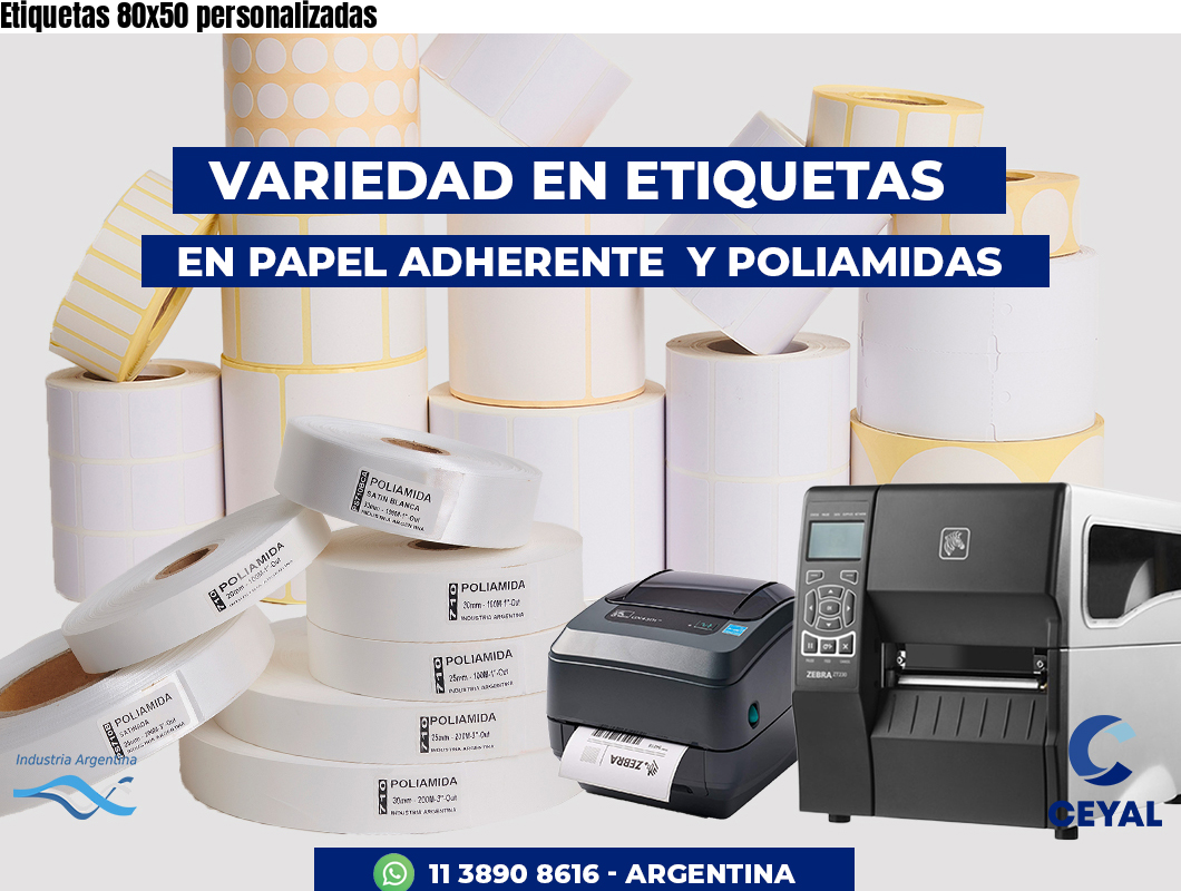 Etiquetas 80x50 personalizadas